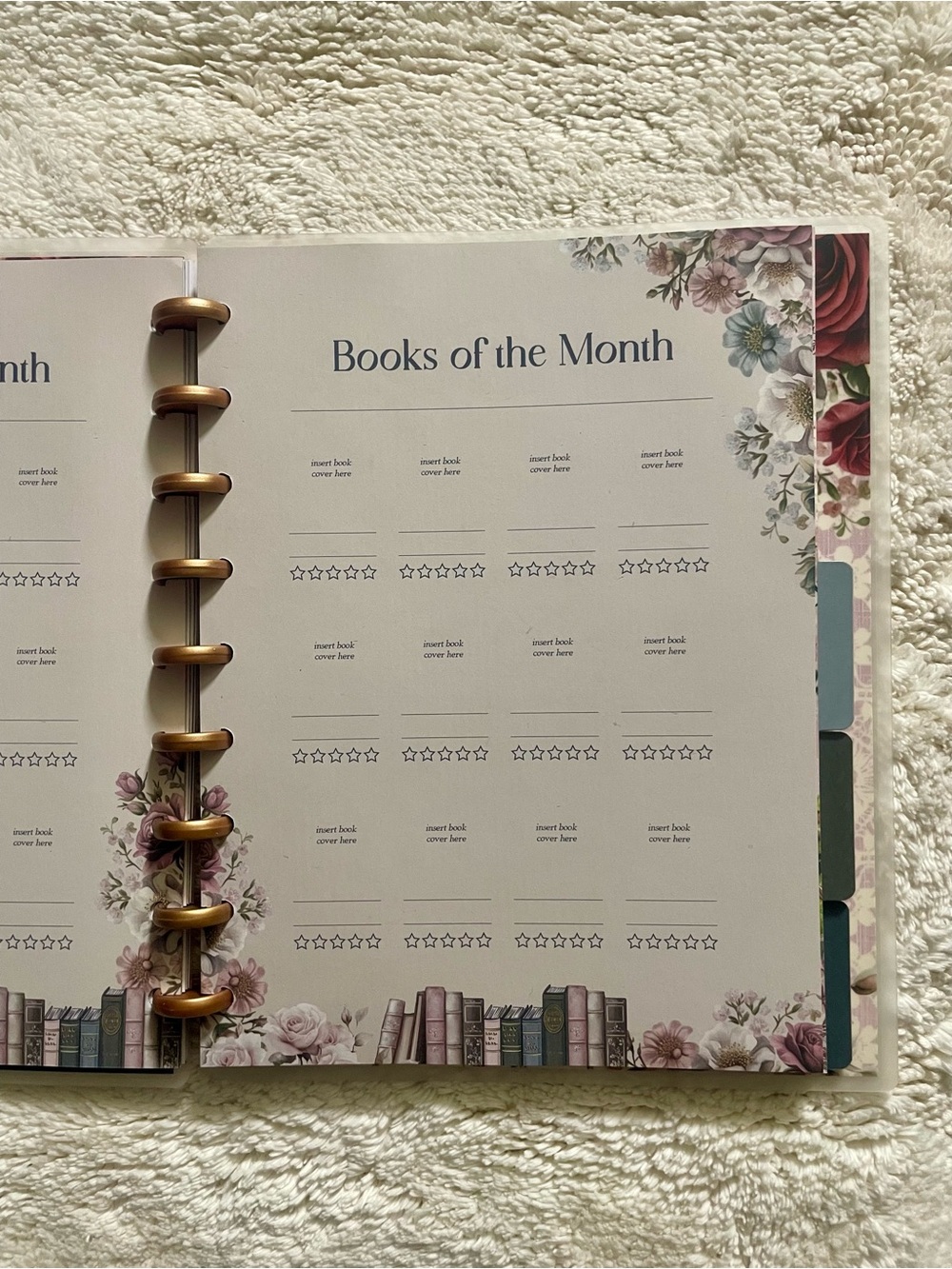Rongrong All Booked Up A Book Lover's Journal III Discbound Reading Tracker New - Picture 5 of 9